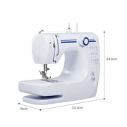 Mini Electric Sewing Machine Household Built-in Stitches Free Arm 12 Stitches Penetrate 8 Layers Desktop Crafting Mending Machine LED Light