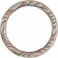 thumbnail image 2 of Damascus Steel Polished Flat Patterned Band Size 10.5 Ring for Women and Men - 9.1 Grams, 2 of 2