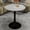 Black+ Gray, variant on Round Dining Table, 27.6-inch white coffee table, mid-century modernModern Bistro Table tulip table. Round marble table, ,Perfect for kitchens, compact spaces, living rooms, cafes and more