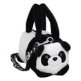 thumbnail image 4 of Bolso de hombro de peluche, novedoso bolso cruzado con forma de animal para ir de compras en vacaciones Panda, 4 of 8