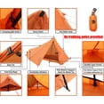 thumbnail image 4 of 1 Person Trekking Pole Tent for Backpacking - Ultralight Camping Tent with Waterproof Fabric and Easy Setup, 4 of 8