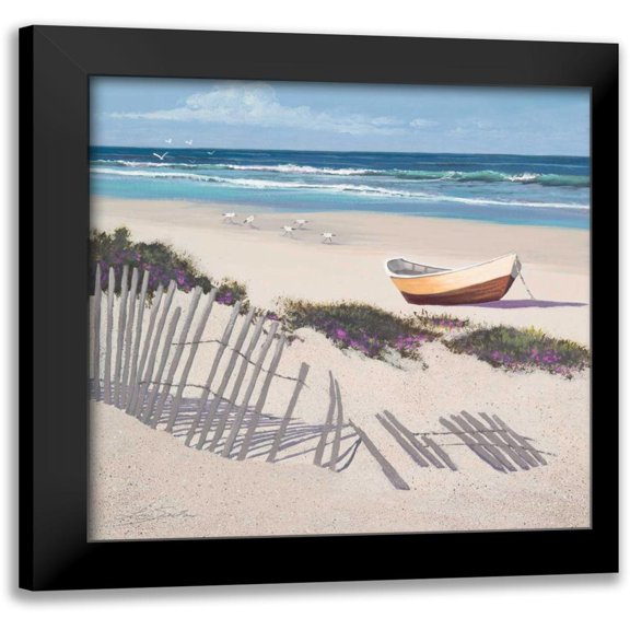 Seslar, Lin 12x12 Black Modern Framed Museum Art Print Titled - Receding Surf