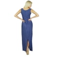 thumbnail image 4 of Bimba Women Blue Long Maxi Dress Bohemian Casual Clothing Summer Gown, 4 of 6