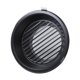 thumbnail image 1 of Cubierta del conducto de ventilación Fácil instalación Fácil flujo de aire Diámetro interior Tapa de ventilación de 10 cm negro, 1 of 8