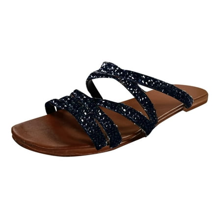 

38 Summer Women Ladies Slipper Women Casual Flat Retro Slippers Hedgehog Slippers for Women Crystal Shoes Sandals