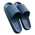 thumbnail image 2 of KBODIU Womens Sandals Cloud Slippers for Women and Men, Massage Shower Bathroom Non-Slip Open Toe, Super Soft Comfy Thick Sole Home Cushion Slide Sandals Platform Shoes Mothers Day Gifts Navy 43, 2 of 2