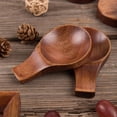 thumbnail image 1 of OULII 4Pcs Small Wooden Soy Sauce Dishes with Unique Design for Home and Restaurant Use, 1 of 5