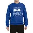 thumbnail image 2 of Wild Bobby, No. 1 Dad Genuine Legend Father's Day Unisex Crewneck Sweatshirt, Royal, XX-Large, 2 of 6