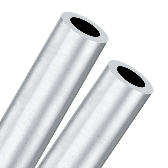 Uxcell 2-Pack 6063 Aluminum Round Tube, 20mmx30mm(IDxOD) 100mm Length Straight Tubing