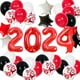 thumbnail image 1 of Globos de números rojos Globo de helio de aluminio Mylar Decoración de banquete de fiesta de cumpleaños Digital, 1 of 6