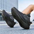 thumbnail image 4 of Bolognifi Sneakers Men's Shoes Training Running Fashion Sports Fans - ALL-BLACK_6, 4 of 7