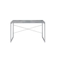 thumbnail image 3 of Bowery Hill Contemporary Desk in Faux Concrete and Silver, 3 of 4