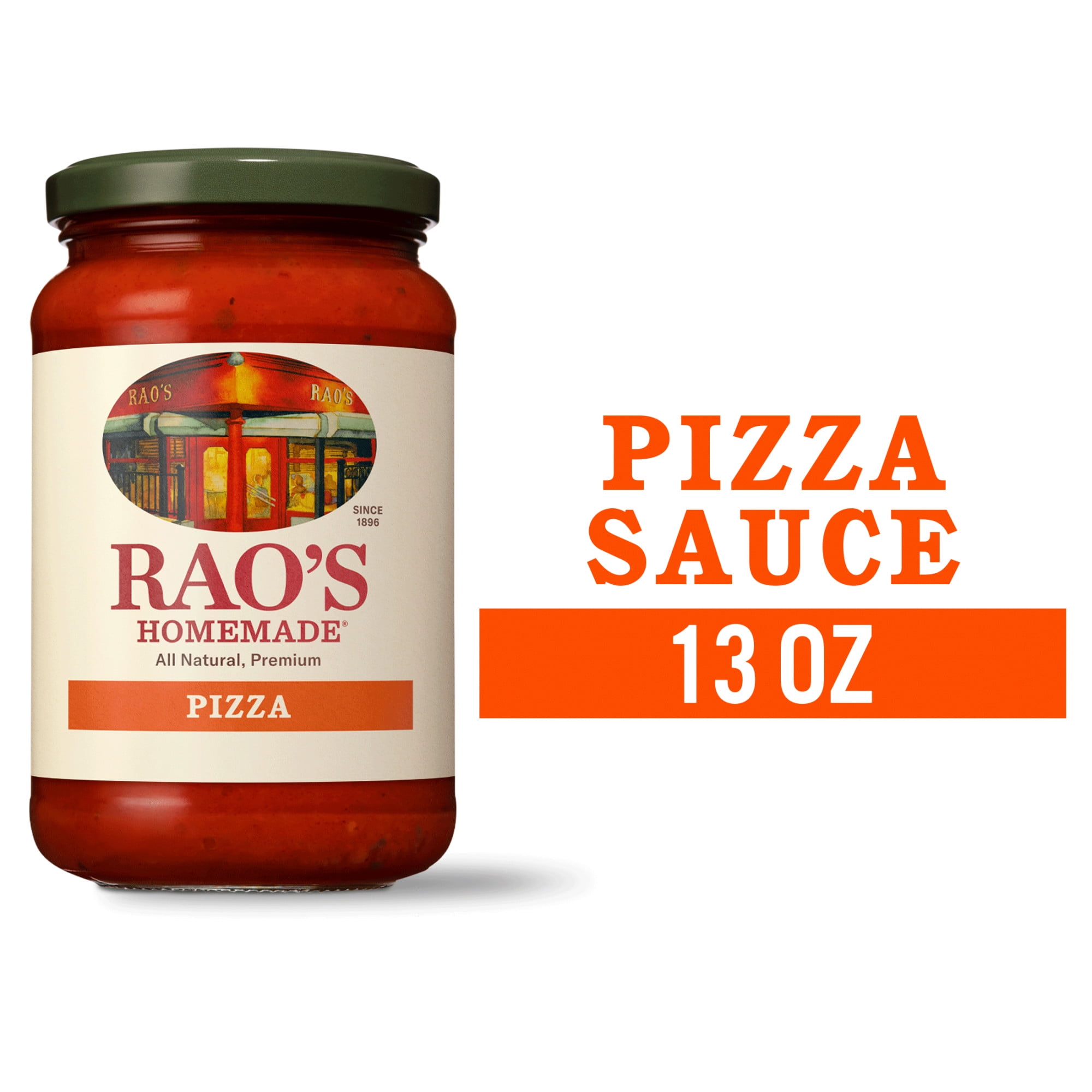 (3 pack) Rao's Homemade Classic Pizza Sauce | 13 oz | Carb Conscious, Keto Friendly | All Natural | Premium Quality | Slow-Simmered | Made with Italian Whole Peeled Tomatoes, Natural Herbs & Olive Oil