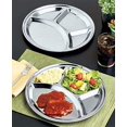 thumbnail image 3 of KOVOT Set of 2 Round Divided Dinner Plates | Stainless Steel 12.5" Inch Diameter Plates With 4 Compartments, 3 of 3