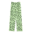 thumbnail image 6 of QATAINLAV Valentine's Day Pants for Boys Girls Wide Leg Sweatpants Kids Elastic Waist Sports Trousers with Pockets Green,4-5 Years, 6 of 7