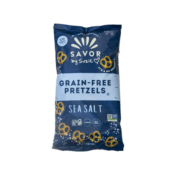 Savor By Suzie Sea Salt GlutenFree Pretzels Grain Free, Nut Free