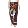 thumbnail image 2 of Lsque A Cup Of Black Coffee On A Saucer Print Women's Pajama Pants, Lounge Pant - Comfortable Home Wear,Elastic Waistband, Stylish Design-Small, 2 of 9