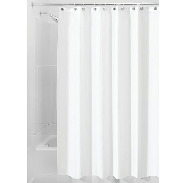 Interdesign Waterproof Fabric Shower, 96 Length Shower Curtain Liner