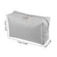 Unique Bargains 1 Pcs Makeup Bag Cosmetic Travel Bag Waterproof PU