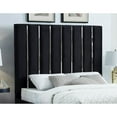 thumbnail image 4 of Meridian Furniture Enzo Solid Wood and Velvet Queen Bed in Black, 4 of 6