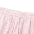 thumbnail image 3 of Girls Casual Solid Color Elastic Waist Capri Pants for Everyday Comfort with Pockets for Play, 8-9 Years, Pink, 3 of 5