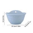 thumbnail image 3 of Hanging Planter Pot, Half Round Imitation Rattans European Style Wall Flowerpot Rustic, Decorative Flower Basket Plants Baskets Container Flower Pot with Drainage, 3 of 6