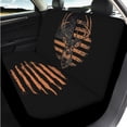 thumbnail image 3 of Binienty Elk American Flag Vehicle Seat Covers Front And Back with 15 Inch Steering Wheel Cover Non-Slip Auto Armrest Pad Seat Belt Covers Keychain 14 Pack Car Interior Accessories Set​, 3 of 7
