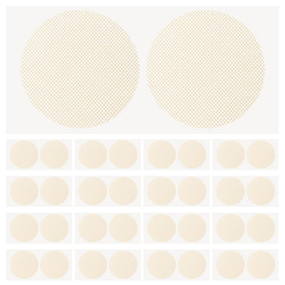 LULULION 50Pairs Male Running Pasties Breathable Shields Small Pads Beige