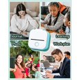 thumbnail image 5 of Mini impresora Memoqueen T02, máquina para crear pegatinas, impresora térmica de fotos de bolsillo para agendas, notas de estudio y planes de trabajo. Impresora inalámbrica de recibos compatible con i, 5 of 5