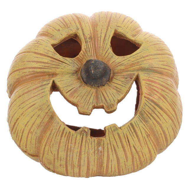 Moluckfu Adorno Para De Reptiles Con Cueva De Calabaza Beige Para Mascotas