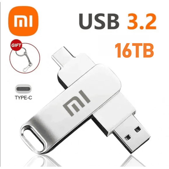Xiaomi 16TB USB 3.0 Pen Drive 8TB 4TB High Speed Transfer Metal SSD Pendrive Cle Portable U Disk Flash Drive Memoria USB Stick