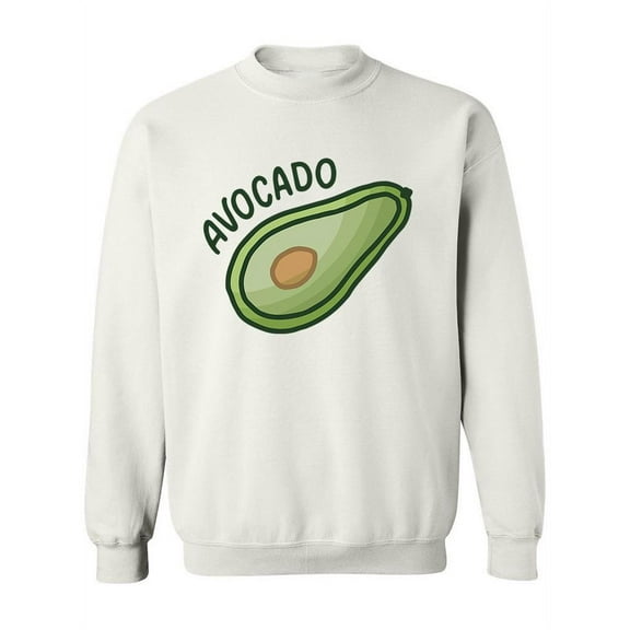 Half Avocado With Seed Sweatshirt Women -Image by Shutterstock, Female x-Large