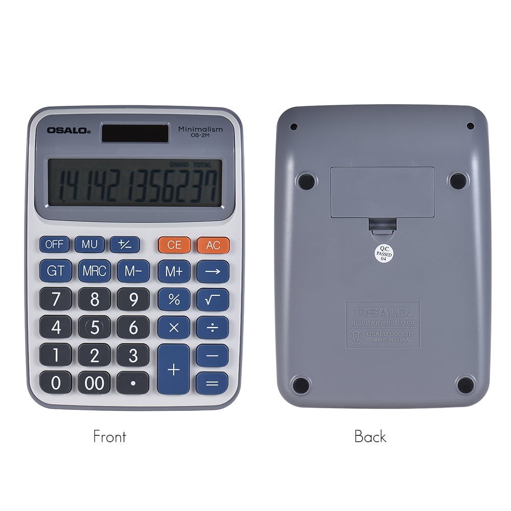 Standard Function Desktop Electronic Calculator 12 Digits Large Display ...