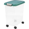 IRIS Airtight Pet Food Storage Starter Kit, Green, Green
