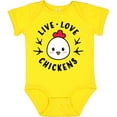 thumbnail image 3 of Inktastic Live Love Chickens Boys or Girls Baby Bodysuit, 3 of 5