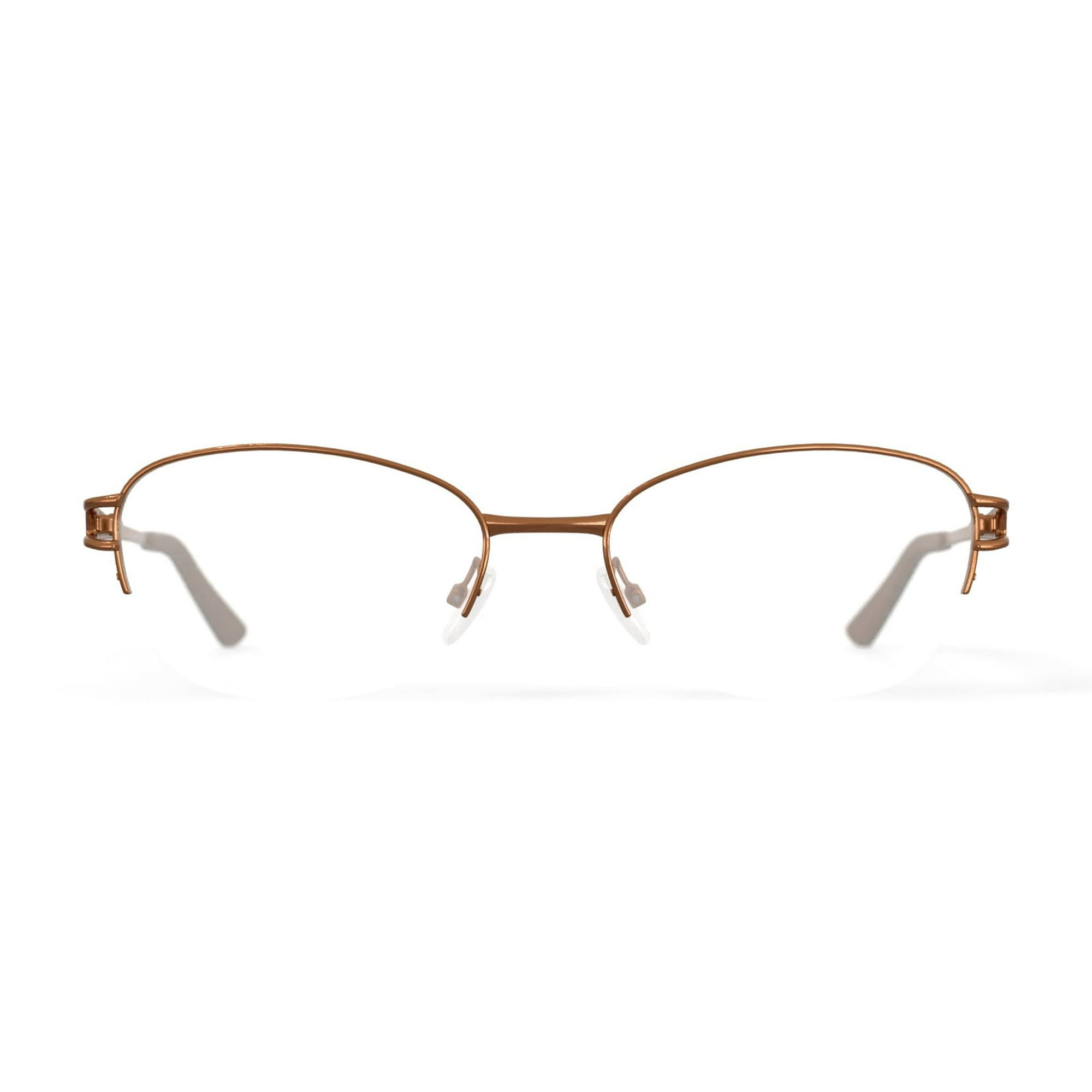 Walmart Women's FM17235 Oval Prescription Eyeglasses with Case, Gold