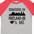 thumbnail image 4 of Inktastic Portland Oregon Someone Loves Me Skyline Boys or Girls Toddler T-Shirt, 4 of 5