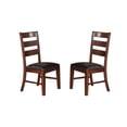 thumbnail image 2 of Sara Ladder Back Dining Side Chairs in Brown, Set of 2, 2 of 5