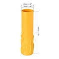 thumbnail image 2 of Uxcell Candle Socket Cover Candelabra Base for E14 Chandelier 25x100mm Yellow 10 Pack, 2 of 6