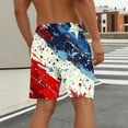 thumbnail image 3 of Pantalones Cortos para Hombre de Cintura Elástica con Bolsillos Pantalones de Playa de Impresión Casual, Poliéster Ligero de Moda para la Primavera Verano Al Aire Libre Y el Uso Diario, 3 of 5