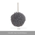 thumbnail image 3 of HLONK Soft Chenille Hanging Hand Towels  Quick Dry Hand Bath Towels  2 Pack  White& Gray, 3 of 20