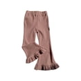 thumbnail image 3 of 2-10T Toddler Little/Big Girl Leggings Flare Pants Yoga Bootcut Pants Solid Bell Bottoms, 3 of 6