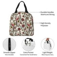 thumbnail image 3 of Yiaed Dark Enchanted Flowers And Birds Print Insulated Lunch Bag Reusable Cute Tote Lunch Box, Leakproof Cooler Lunch Bags for Work Office Travel School Picnic, 3 of 5