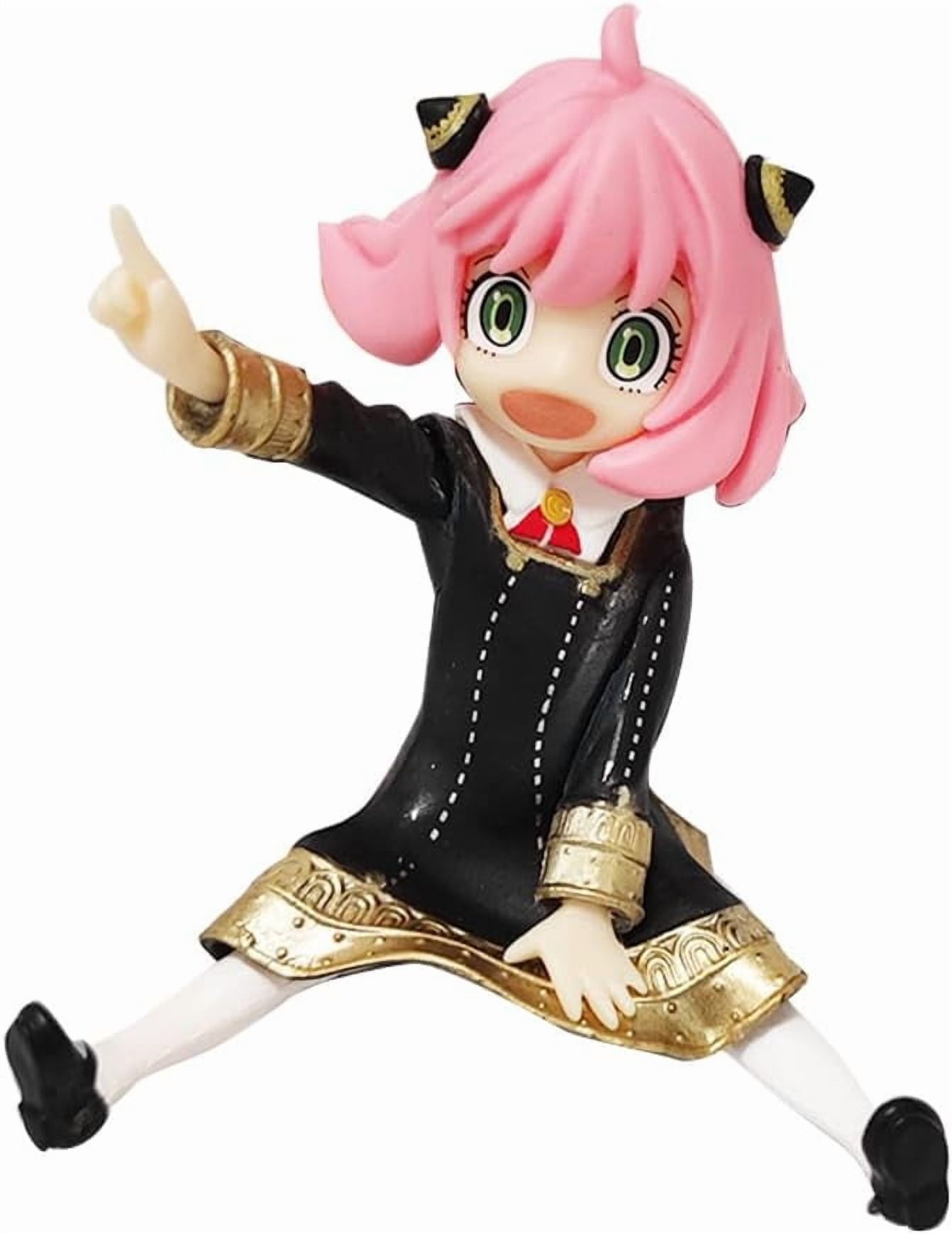 Newly Anya Bond Figure Walking Happy Cute Anya Bond Forger Anime Figures 14cm/5.5inch Anime Character Model Desktop Decoration Gifts