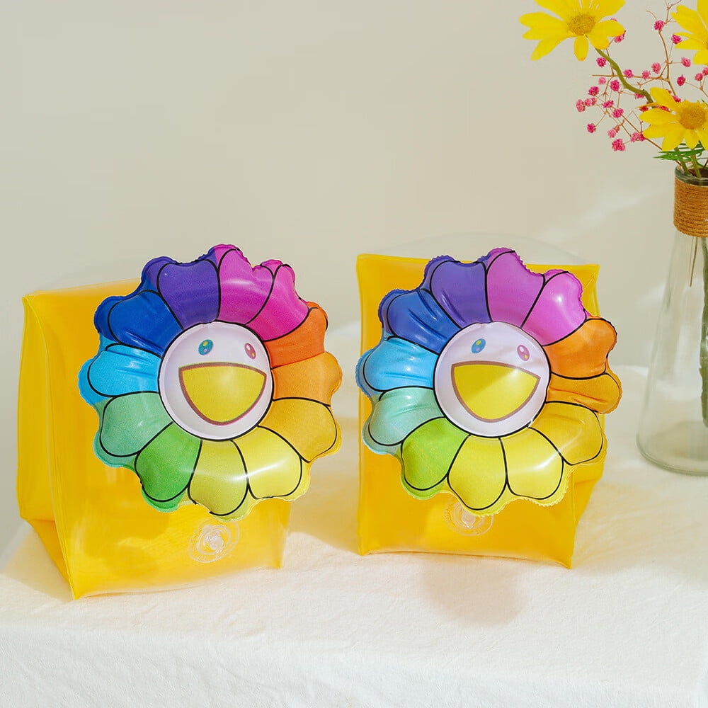 WILLED Swim Arm Floaties for Kids Inflatable Swim Armbands Swim Floater