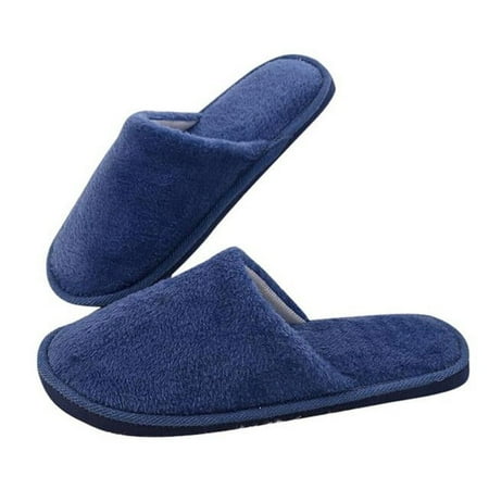 

CoCopeanut Men s Plush Slipper Solid Color Autumn Winter Home Soft Slipper For Men Warm Indoor Beadroom Slides Couple Home Cotton Slippers