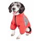 thumbnail image 4 of Pet Life Active 'Fur-Breeze' Sudadera con capucha de cuerpo completo de dos tonos elástica en 4 direcciones Heathered Performance, 4 of 8