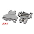 thumbnail image 3 of Unique Bargains 10Pcs UKK5 DIN Rail Mount Double-level Terminal Block 600V 32A 28-10AWG Gray, 3 of 5