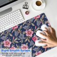 thumbnail image 4 of Long Mouse Pads for Desk,Pioneer Flower Floral Print Pattern Desk Mats on Top Of Desks, Desk Mouse Pad Extra Large with 3mm Non-Slip Base and Stitched Edge for Gaming,Office,Work,Home 31.5"x15.7", 4 of 6