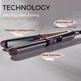 thumbnail image 5 of Rozamor Professional Flat Iron Hair Straightener, Titanium Ionic Hair Straightening, Fast Heating Hair Tools, Pink 2 in 1 Dual Voltage Hair Straightener Curler for All Hairstyles, 5 of 7